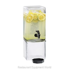 Cal-Mil 1112-5A Clear Acrylic 5 Gallon Square Beverage Dispenser