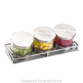 Cal-Mil Plastics 1850-4-55 Bar Condiment Server, Countertop