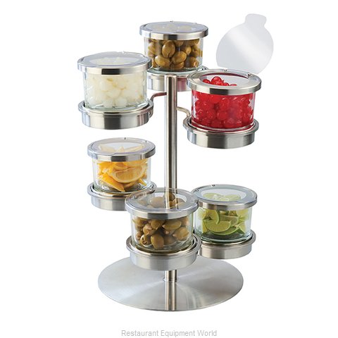 Cal-Mil Plastics 1858-4-55HL Condiment Caddy, Countertop Organizer