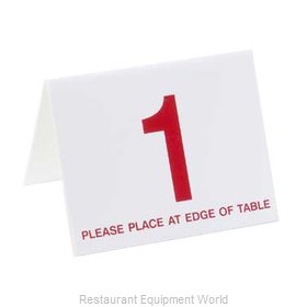 Cal-Mil Plastics 234-1 Tabletop Sign, Tent / Number