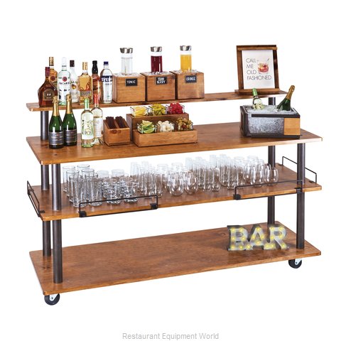 Cal-Mil Plastics 3698-4-84SHELF Overshelf, Table-Mounted