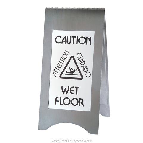 Cal-Mil Plastics 852-55 Sign, Wet Floor (Magnified)