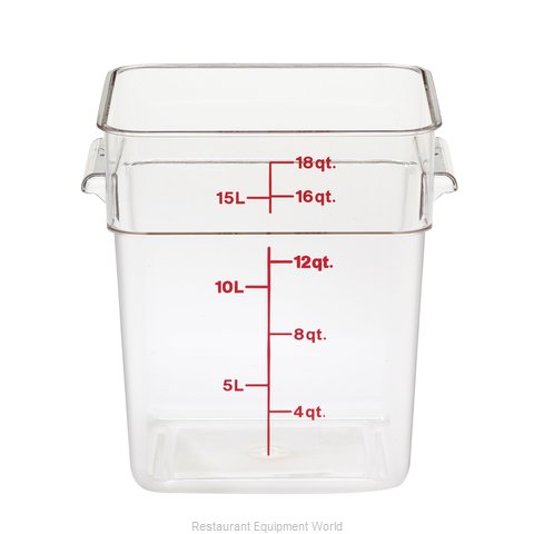 Cambro 18SFSCW135 Food Storage Container, Square (Magnified)