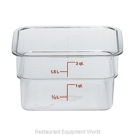 Cambro 2SFSCW135 Food Storage Container, Square