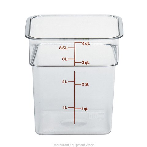 Cambro 4SFSCW135 Food Storage Container, Square