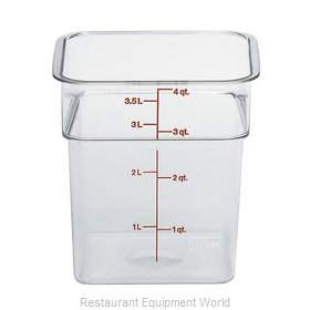 Cambro 4SFSCW135 Food Storage Container, Square