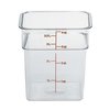 Contenedor para Alimentos, Cuadrado
 <br><span class=fgrey12>(Cambro 4SFSCW135 Food Storage Container, Square)</span>