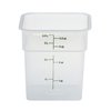 Contenedor para Alimentos, Cuadrado
 <br><span class=fgrey12>(Cambro 4SFSPP190 Food Storage Container, Square)</span>