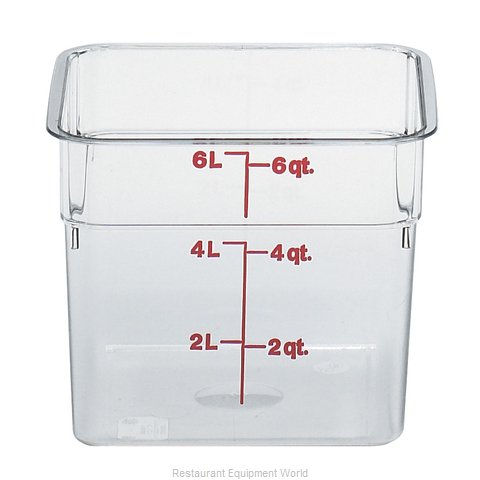 Cambro 6SFSCW135 Food Storage Container, Square