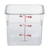 Contenedor para Alimentos, Cuadrado
 <br><span class=fgrey12>(Cambro 6SFSCW135 Food Storage Container, Square)</span>