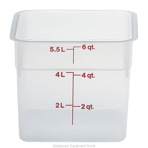 Cambro 6SFSPP190 Food Storage Container, Square (Magnified)