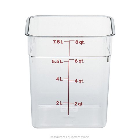 Cambro 8SFSCW135 Food Storage Container, Square