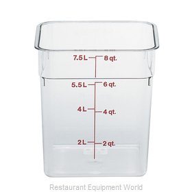 Cambro 8SFSCW135 Food Storage Container, Square