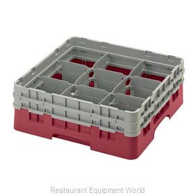 Cambro 9S434416 Dishwasher Rack, Glass Compartment