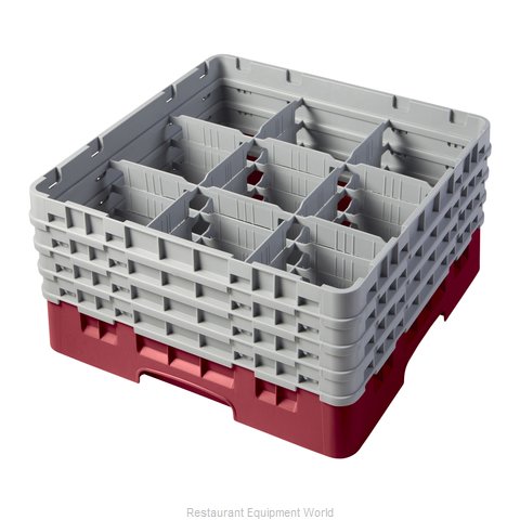 Cambro 9S800416 Dishwasher Rack, Glass Compartment