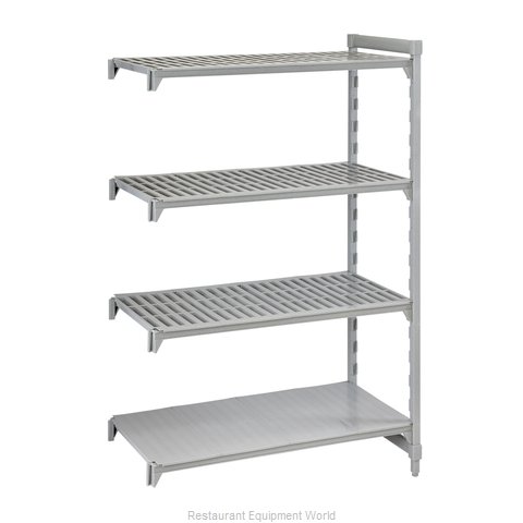Cambro CPA184284VS4PKG Shelving Unit, Plastic with Poly Exterior Steel Posts