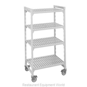 Cambro CPHU244875S4480 Shelving Unit, Plastic with Poly Exterior Steel Posts
