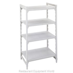 Cambro CPU182464S4480 Shelving Unit, Plastic with Poly Exterior Steel Posts