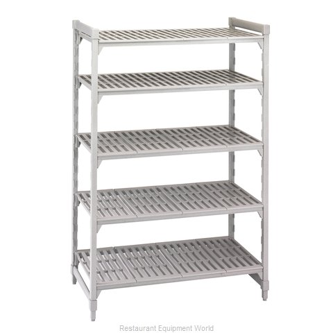Cambro CPU182464V5480 Shelving Unit, Plastic with Poly Exterior Steel Posts