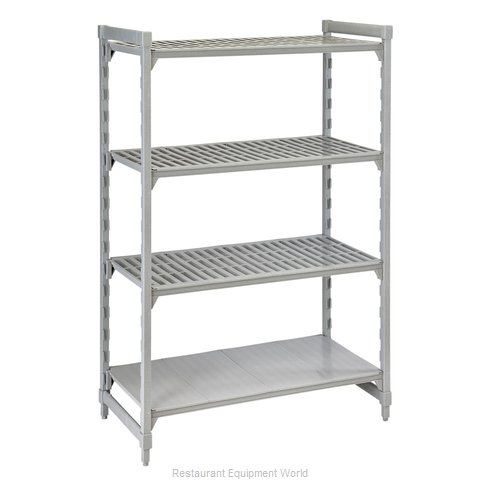 Cambro CPU182464VS4480 Shelving Unit, Plastic with Poly Exterior Steel Posts