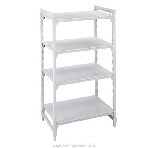 Cambro CPU182484S4PKG Shelving Unit, Plastic with Poly Exterior Steel Posts