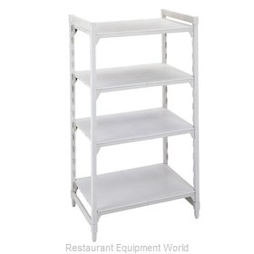 Cambro CPU182484S4PKG Shelving Unit, Plastic with Poly Exterior Steel Posts