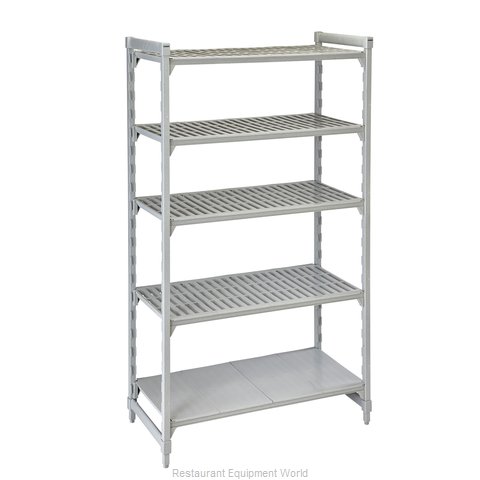 Cambro CPU182484VS5PKG Shelving Unit, Plastic with Poly Exterior Steel Posts