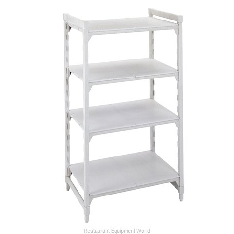 Cambro CPU184884S4PKG Shelving Unit, Plastic with Poly Exterior Steel Posts