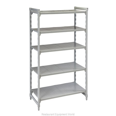 Cambro CPU185484S5PKG Shelving Unit, Plastic with Poly Exterior Steel Posts