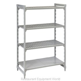 Cambro CPU185484VS4PKG Shelving Unit, Plastic with Poly Exterior Steel Posts