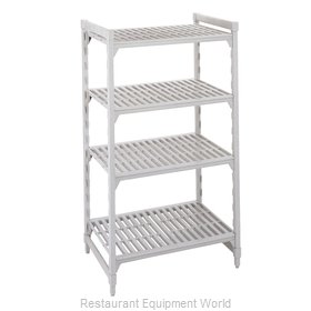 Cambro CPU247284V4PKG Shelving Unit, Plastic with Poly Exterior Steel Posts