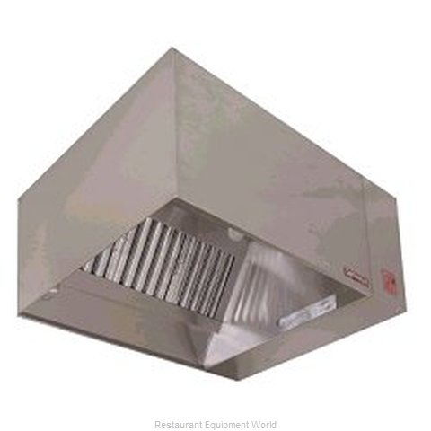 Captive Aire ND-PSP-4SS Exhaust Hood with Front Air Supply