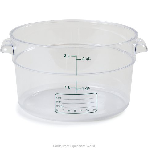 Carlisle 1076307 Food Storage Container, Round