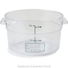 Carlisle 1076307 Food Storage Container, Round