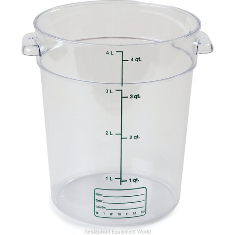 Carlisle 1076407 Food Storage Container, Round