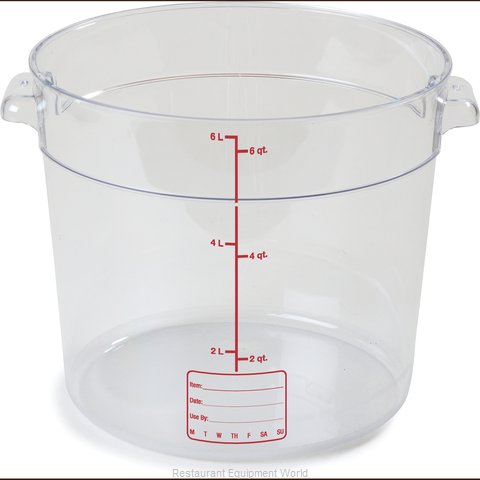 Carlisle 1076507 Food Storage Container, Round