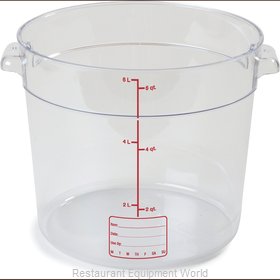 Carlisle 1076507 Food Storage Container, Round