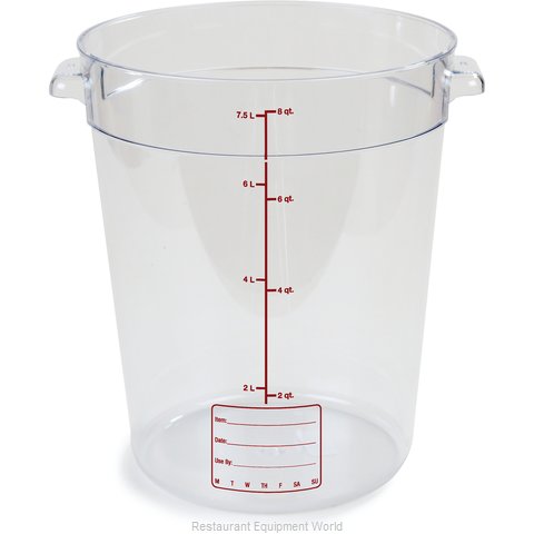 Carlisle 1076607 Food Storage Container, Round