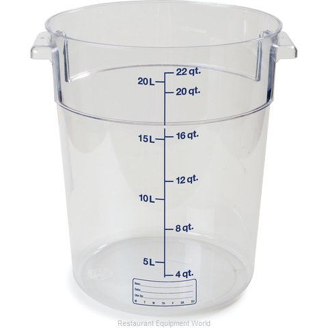 Carlisle 1076907 Food Storage Container, Round