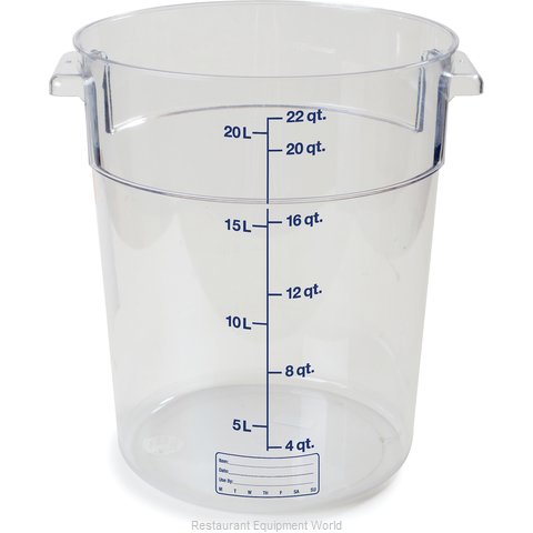 Carlisle 1076907 Food Storage Container, Round