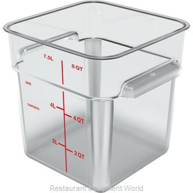 11960PE02 - Squares Polyethylene Food Storage Container 2 qt