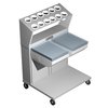 Carro para Bandejas/Charolas y Cubiertos
 <br><span class=fgrey12>(Caddy Corporation CM-1814-2CS Flatware & Tray Cart)</span>