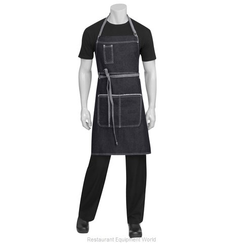 Chef Works AB041BLK0 Bib Apron