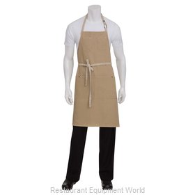 Chef Works ABCD056NAT0 Bib Apron