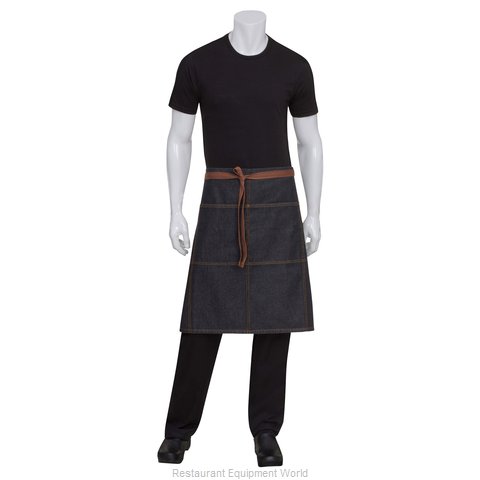 Chef Works AW049BLK0 Waist Apron (Magnified)
