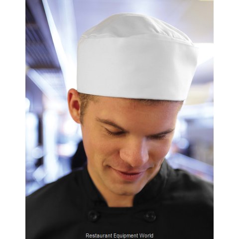Chef Works DRBKBLK0 Chef's Cap (Magnified)