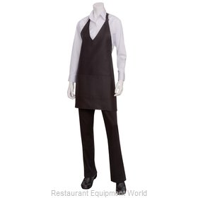 Chef Works F23 BLK0 Bib Apron