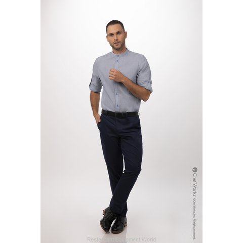 Chef Works SFB02BLUM Dress Shirt