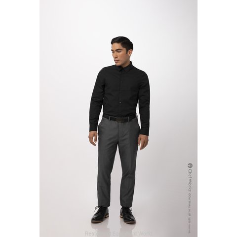 Chef Works SFC01BLKS Dress Shirt