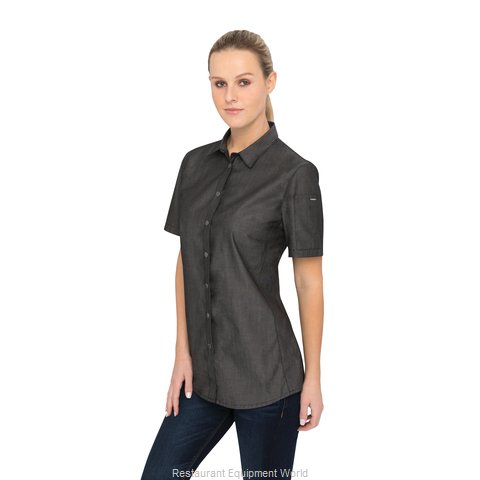 Chef Works SHC03WBLK2XL Cook's Shirt